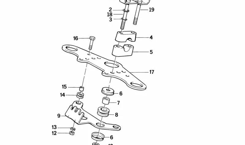 Soporte para BMW E46, F30, F32, F80 (OEM 31421239588). Original BMW