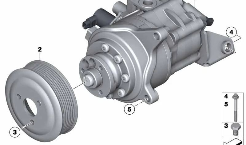 Bomba de tandem para BMW F07, F01, F02 (OEM 32416776178). Original BMW