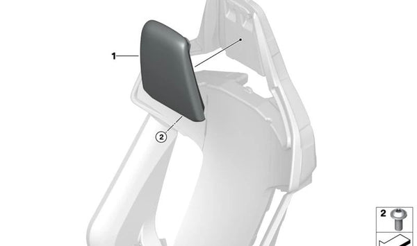 Insertos para reposacabezas para BMW Serie 3 G80, G81, Serie 4 G82, G83 (OEM 52109882593). Original BMW