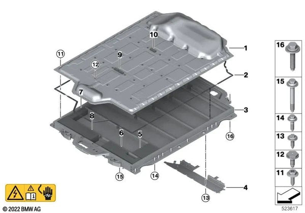 Akustikpad HVS para BMW i I20 (OEM 51717292147). Original BMW