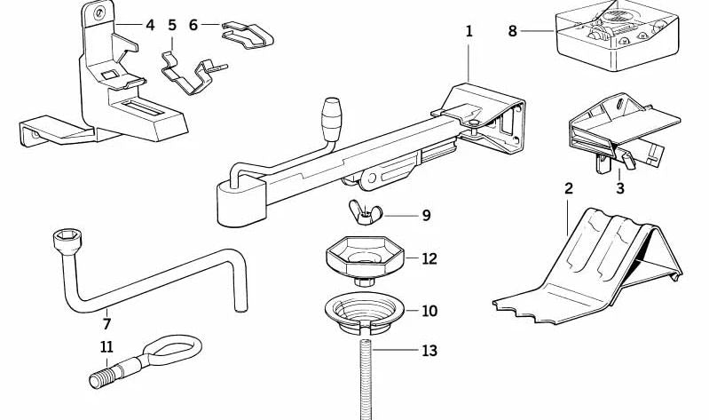 Soporte para BMW E31 (OEM 71121180621). Original BMW