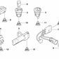 Indicador de airbag desactivado para BMW Z4 E85, E86 (OEM 61316954788). Original BMW