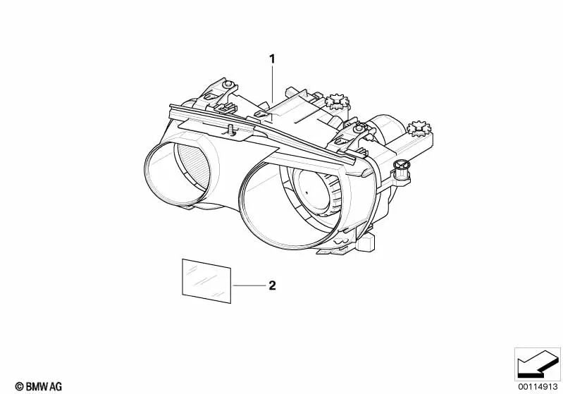 Juego de Película Protectora para Faros para BMW Serie 3 E46 (OEM 63120031195). Original BMW.