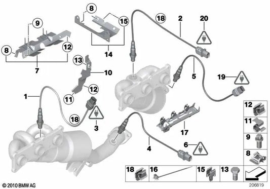 Support for BMW 1 Series E81, E82, E87N, E88 3 Series E90, E90N, E91, E91N, E92, E92N, E93, E93N X1 E84 (OEM 11787556835). Genuine BMW