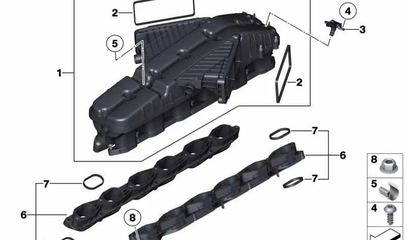 Sensor de presión OEM 13628644284 para BMW G12, i3, I01. Original BMW.