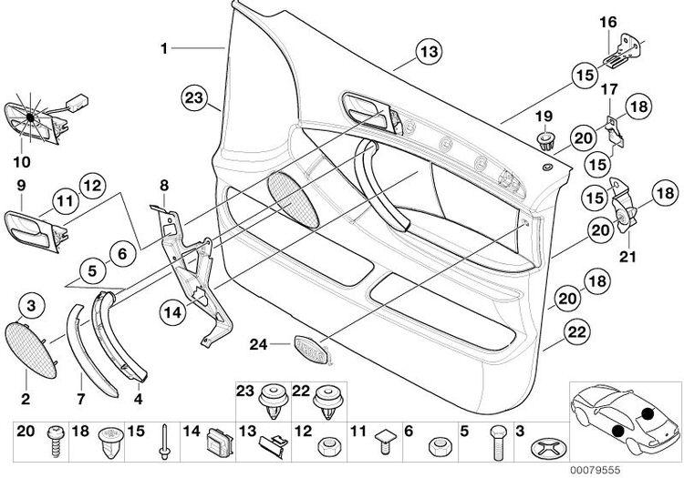 Cubierta Embellecedor Botón De Bloqueo Negro Para Bmw X5 E53. Original Recambios