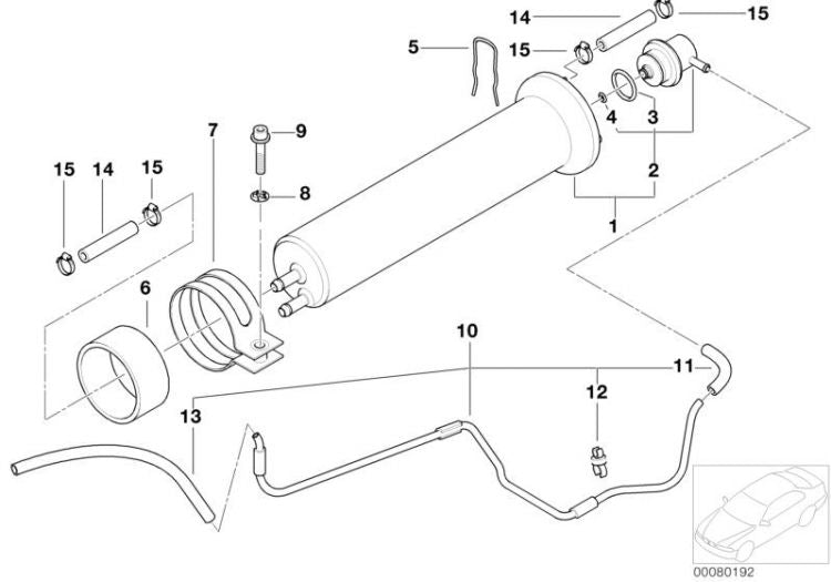 Filtro De Combustible Con Regulador Presión Para Bmw E39 E38 E53. Original Recambios