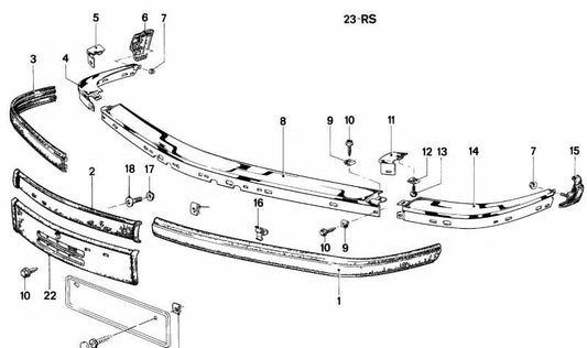 OEM 511856694 Blattschraube für BMW E23. Original BMW.