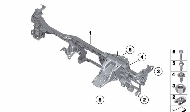 Soporte del panel de instrumentos para BMW Z4 E89 (OEM 51719206335). Original BMW