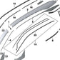 Right A-pillar retaining strip for BMW I01, I01N (OEM 51447296784). Original BMW