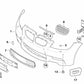 Inserto Parachoques delantero derecho para BMW E90, E90N, E92, E92N, E93, E93N (OEM 51117907206). Original BMW