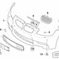 Suporte lateral esquerdo do OEM 51117900761 BUMS para BMW E90, E92, E93. BMW original.