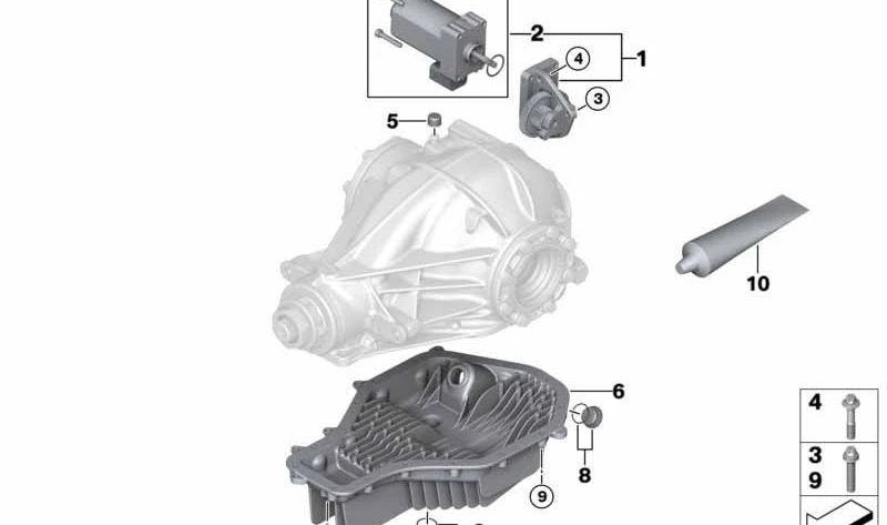 Cárter de aceite OEM 33132284835 para BMW F87, F80, F82, F83. Original BMW