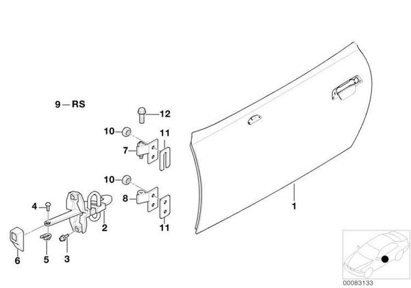 Freno De Puerta Bmw Original Para Z3. Original Recambios