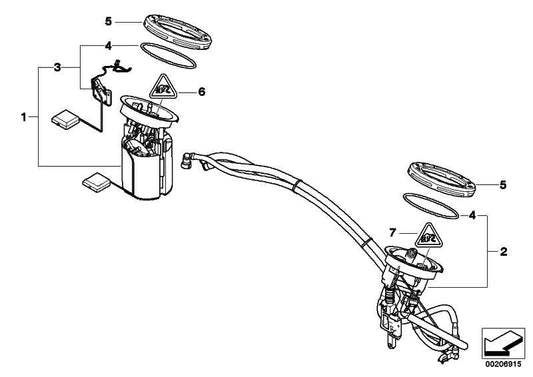 Kit Reparacion Bomba Gasolina/Sensor Nivel Para Bmw E81 E82 E87 E88 E90 E91 E92 E93 E84 . Original