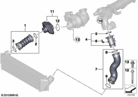 Silenciador para BMW G20, G21 Serie 3, G30, G31 Serie 5, G32 Serie 6, G11, G12 Serie 7, G05 X5, G06 X6, G07 X7 (OEM 11618576294). Original BMW.