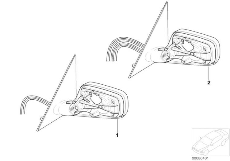 Retrovisor Exterior Calefactado Para Bmw E65 E66 E67. Original Recambios