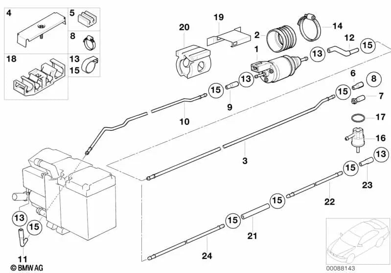 Sealing Washer for BMW E39, E38 (OEM 64128375657). Genuine BMW