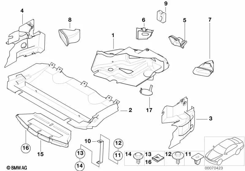 Soporte izquierdo para BMW (OEM 51712493681). Original BMW