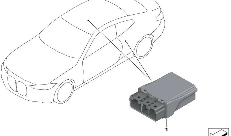 Unidad de Control Gurtbringer para BMW G22, G23 (OEM 61355A06AC2). Original BMW.