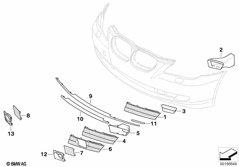 Einsatz ACC2 para BMW Serie 5 E60N, E61N (OEM 51117178104). Original BMW.