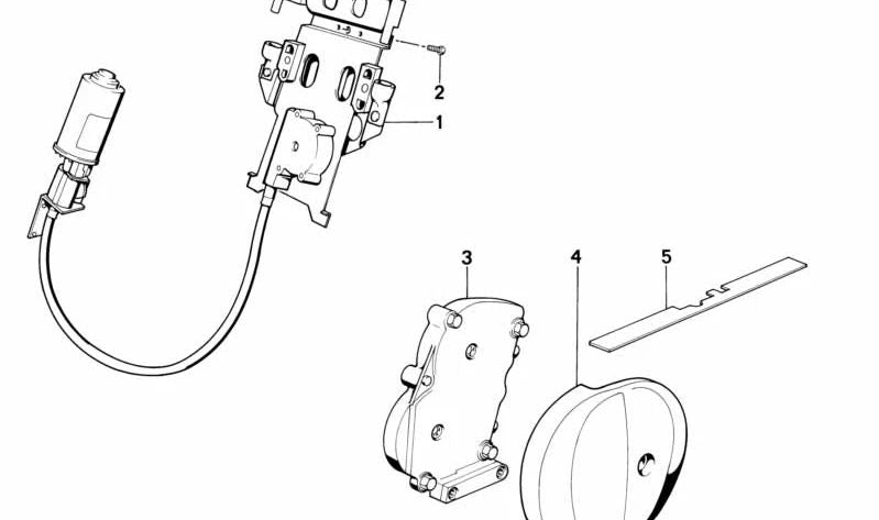 Cubierta exterior izquierda para BMW Serie 6 E24 (OEM 52101934671). Original BMW.