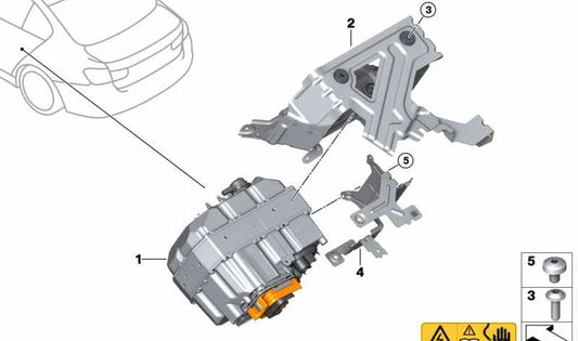 Electrónica de Máquinas Eléctricas para BMW Serie 3 F30N (OEM 12368742493). Original BMW