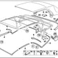 Kit Juego Reparación Suplemento Funda Columna C Para Bmw E46 Serie 3 Cabrio . Original Recambios