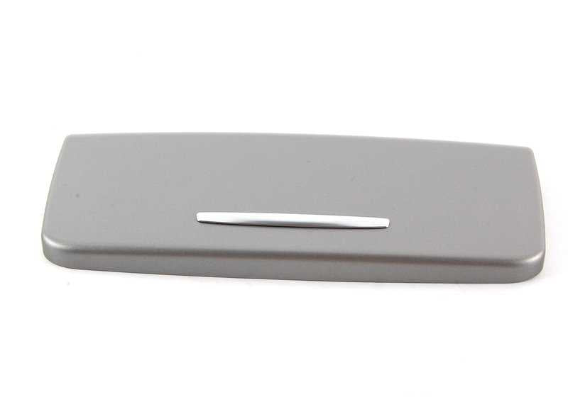 Ashtray cover/housing matt titanium front for BMW 3 Series E90, E90N, E91, E91N (OEM 51166970139). Original BMW.