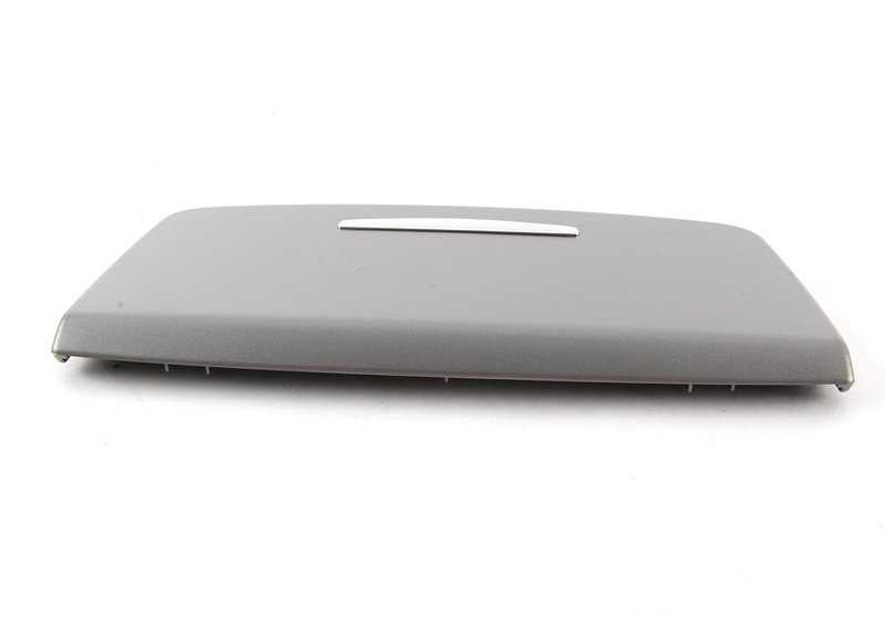 Ashtray cover/housing matt titanium front for BMW 3 Series E90, E90N, E91, E91N (OEM 51166970139). Original BMW.