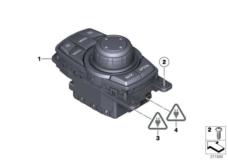 Controlador Ruleta Idrive Para Bmw F20 F21 F30 F31 F25 . Original Bmw. Recambios