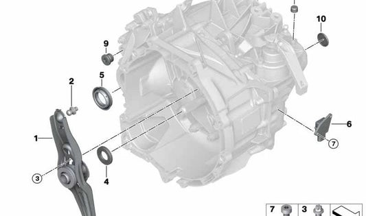 Pasador de bola para BMW Serie 2 F45, F46, X1 F48, X2 F39, MINI F54, F55, F56, F57, F60 (OEM 21518607921). Original BMW