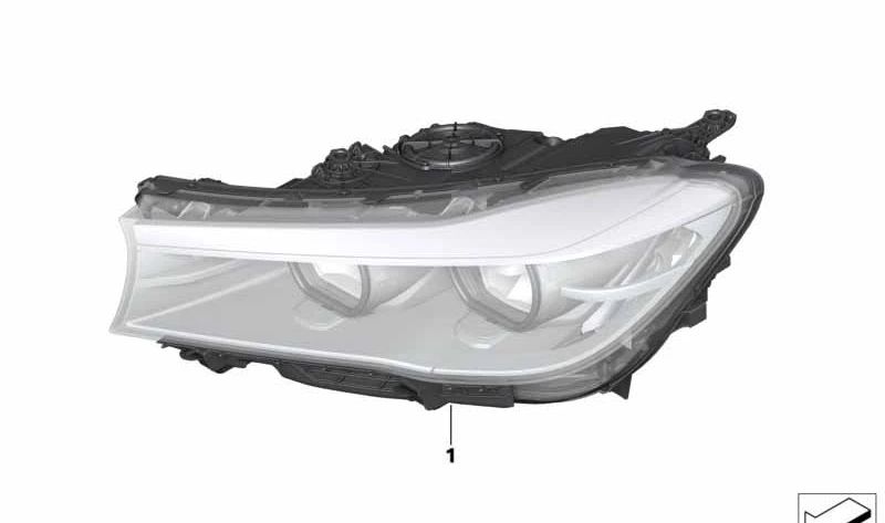 Linker LED-Scheinwerfer für BMW G11, G12 (OEM 63117408717). Original BMW