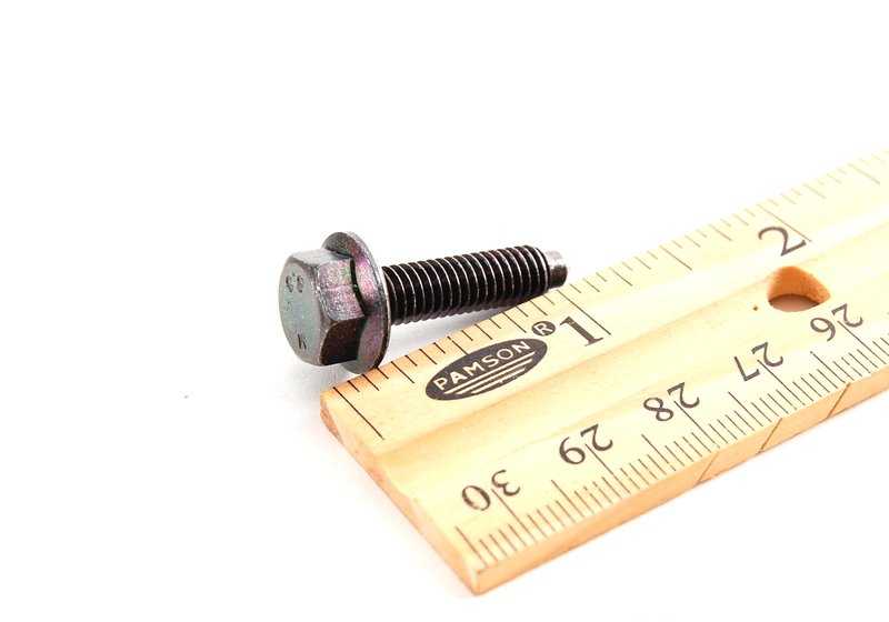 Tornillo hexagonal para BMW E36, E46, E39, E60, E61, E38, E65, E66, E83, E53, E85 (OEM 11131740000). Original BMW