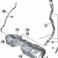 Serbatoio di carburante in plastica OEM 16117294604 per BMW F20, F21, F22, F23, F87. BMW originale.