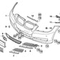 Chapaleta Tapa Ojete De Remolque Del Parachoques Frontal Imprimada Para Bmw E90 E91 . Original