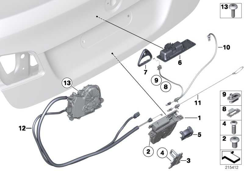 Pulsador Boton Trasero Maletero Para Bmw F52 F22 F872 F23 F45 F46 F30 F803 F31 F34 Gt F35 F32 F824