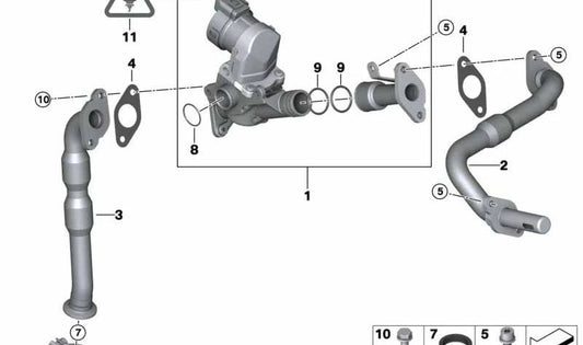 JOINT (joint torique) OEM 11717577817 pour BMW E81, E82, E87, E88, E90, E91, E92, E93, E60, E61. BMW d'origine.