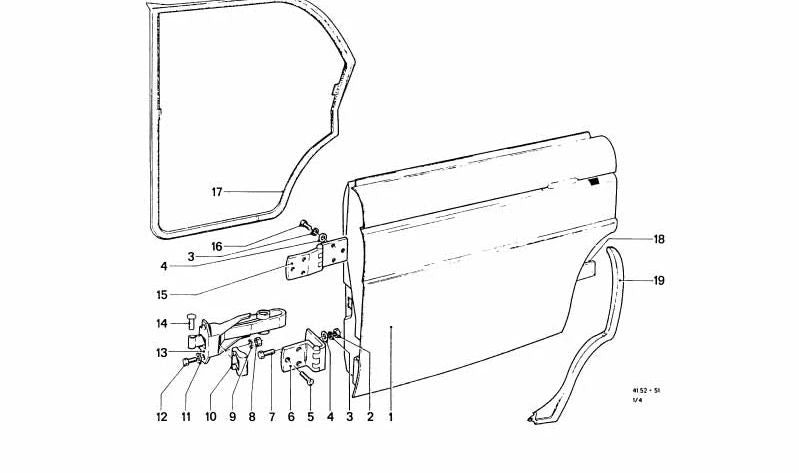 Tope de goma OEM 51216750058 para BMW Serie 3 E46. Original BMW.