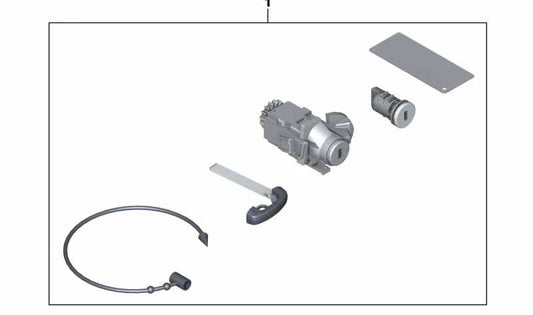 Central Locking Kit for BMW F30, F31, F80 (OEM 51217259832). Original BMW