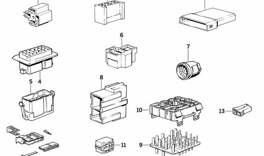 Alloggiamento del connettore per BMW E28 (OEM 61131361405). BMW originale