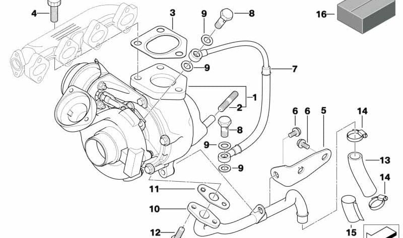 OEM thermal protector 11423427612 for BMW E83. Original BMW.