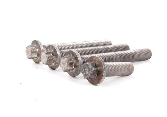 Aluminum screw set for the butt for BMW E81, E82, E87, E87N, E88, E90, E90N, E91, E91N, E92, E92N, E93, E93N, E60, E60N, E61, E61N, F10, F11, F18, F18, F18n, E63, E63N, E64, E64N, E65, E66, F01, F01N, F02, F02N, E84, E83N, F25, E70, E85, E86, E86,