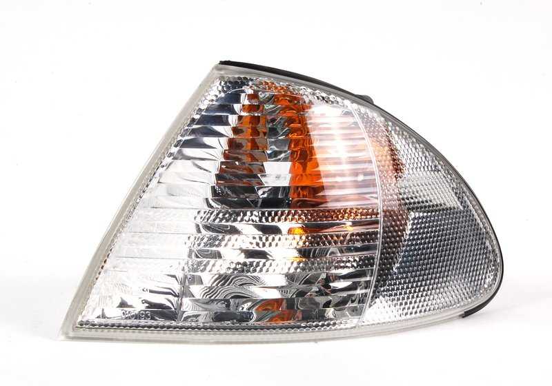 Luz intermitente blanca delantera derecha para BMW Serie 3 E46 (OEM 63136902770). Original BMW