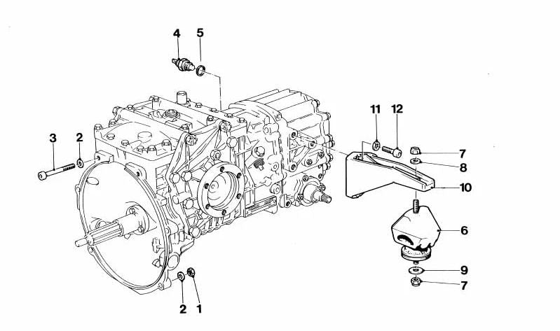 Chave de luz reversa / ponto OEM 23141352153 para BMW E21, E30, E12, E28, R50. BMW original.