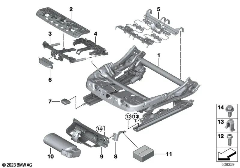 Tornillo hexagonal con arandela para BMW Serie 1 F52, Serie 2 F44, G42, G87, Serie 3 F30, F35, G20, G21, G28, G80, Serie 4 F32, F82, G22, G23, G26, G82, Serie 5 F90, G30, G31, G38, G60, Serie 6 G32, Serie 7 G11, G12, G70, Serie 8 F91, F92, G14, G15, G16,