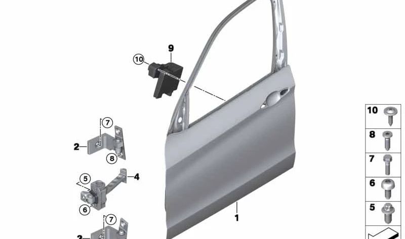 Colchoneta de Choque para BMW X5 F15, F85 (OEM 51717294270). Original BMW