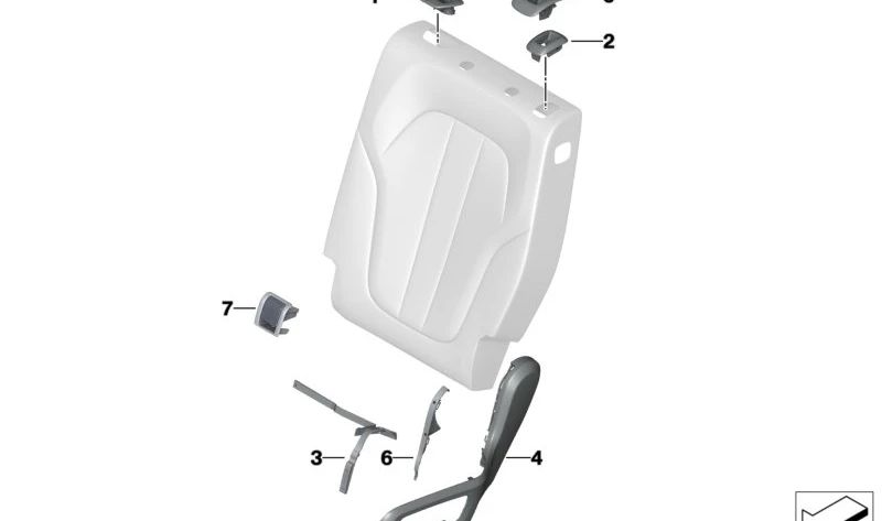 Left seitenblende for BMW G05, G05N, G07, G07N (OEM 52207942899). Genuine BMW.