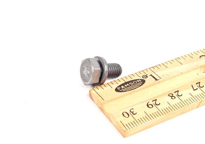 Tornillo hexagonal con arandela OEM 07119904517 para BMW (Modelos compatibles: E81, E82, E87, E88, F20, F21, F22, F23, F45, F87, E21, E30, E36, E46, E90, E91, E92, E93, F30, F31, F34, F35, F80, G20, G21, F32, F33, F36, F82, F83, G22, G23, G26, E34, E