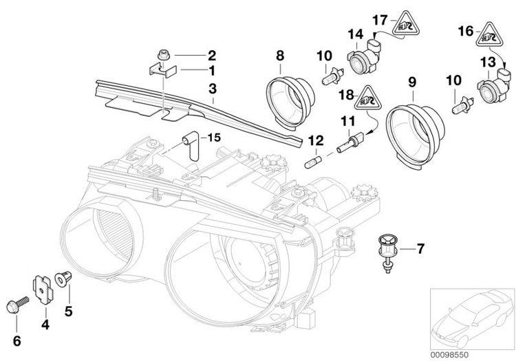 Portalámparas Casquillo Luz De Posición Para Bmw Serie 3 E46 Compact. Original Recambios